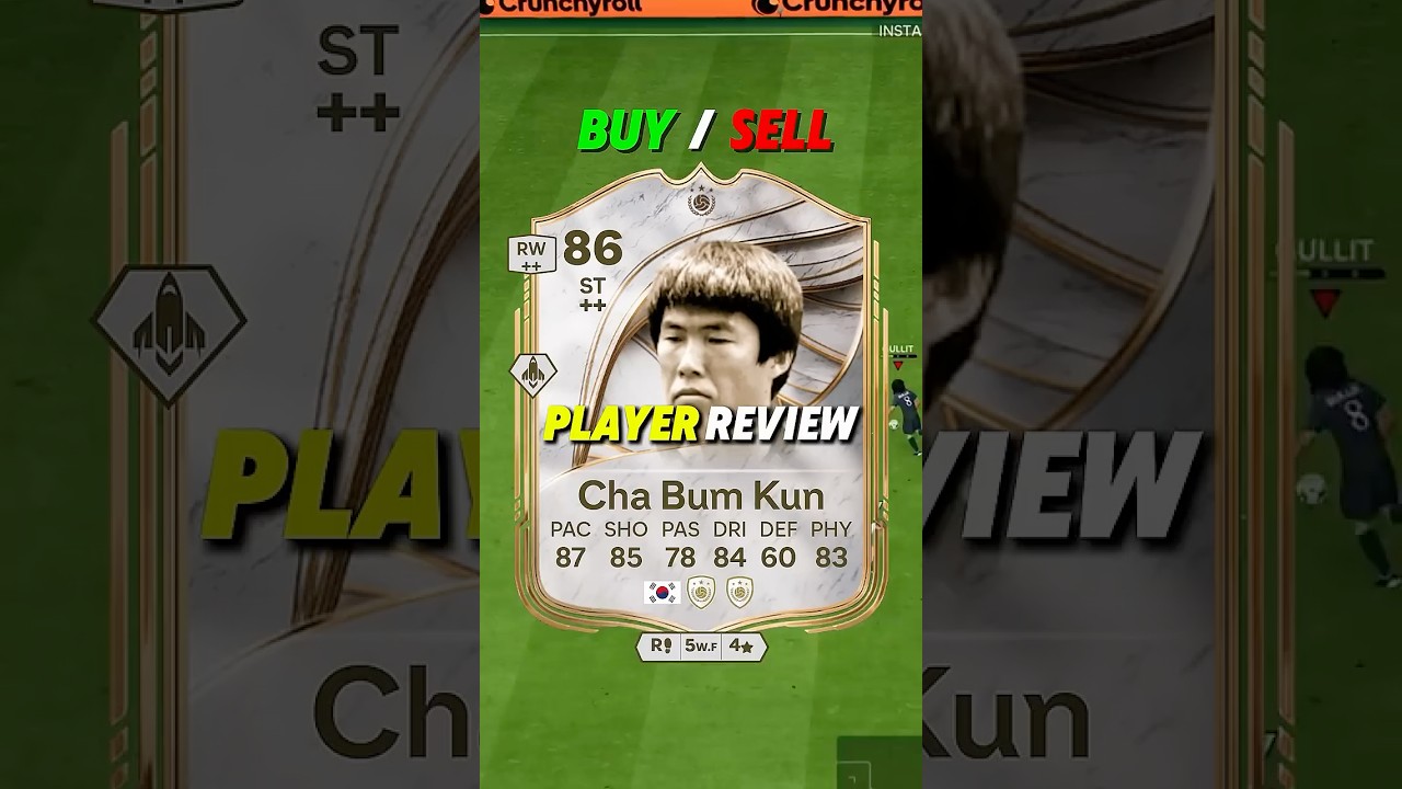 🇰🇷 86 Cha Bum Kun Review in FC26 - good ingame, expensive 😭 #fc26 #chabumkun #player #review #fut