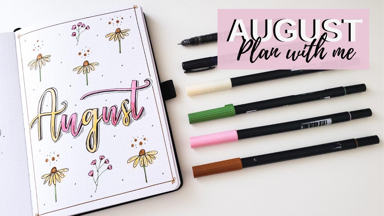 Plan With Me | August 2020 Bullet Journal Setup