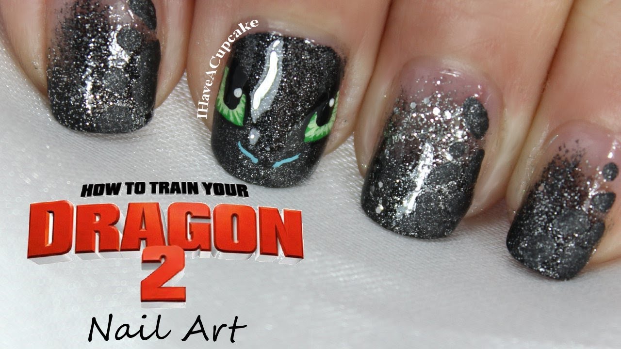 How To Train Your Dragon Nail Art