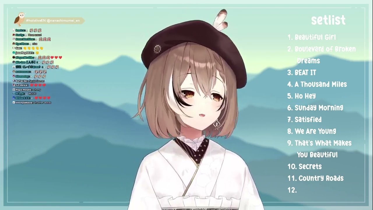 Nanashi Mumei sings Fly Me To The Moon