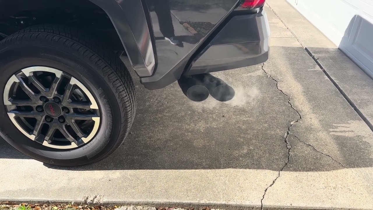 2026 Toyota Tacoma TRD Sport with Aero Turbine AT3030 muffler and AR330 resonator Cold Start