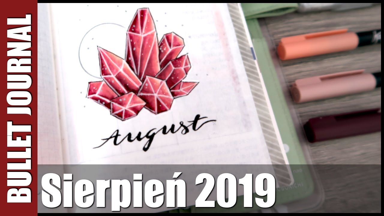 ♢ Bullet Journal - Sierpień 2019 | Hobonichi Techo