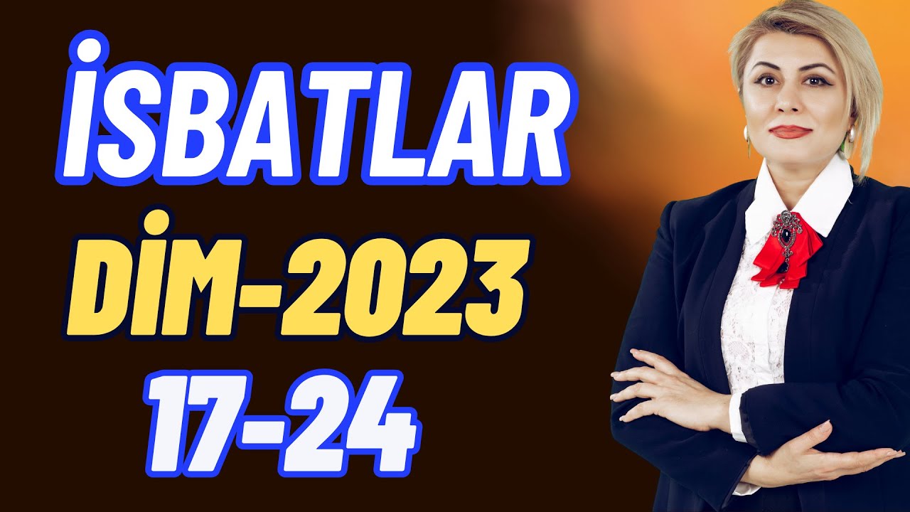 2023 -cü il 2- ci Hissə Riyaziyyat TestToplusu İsbatlar 17-24