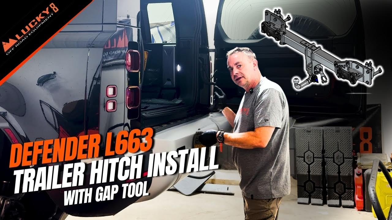 How to Install a Genuine Trailer Hitch on a Defender L663 | Lucky8 DIY