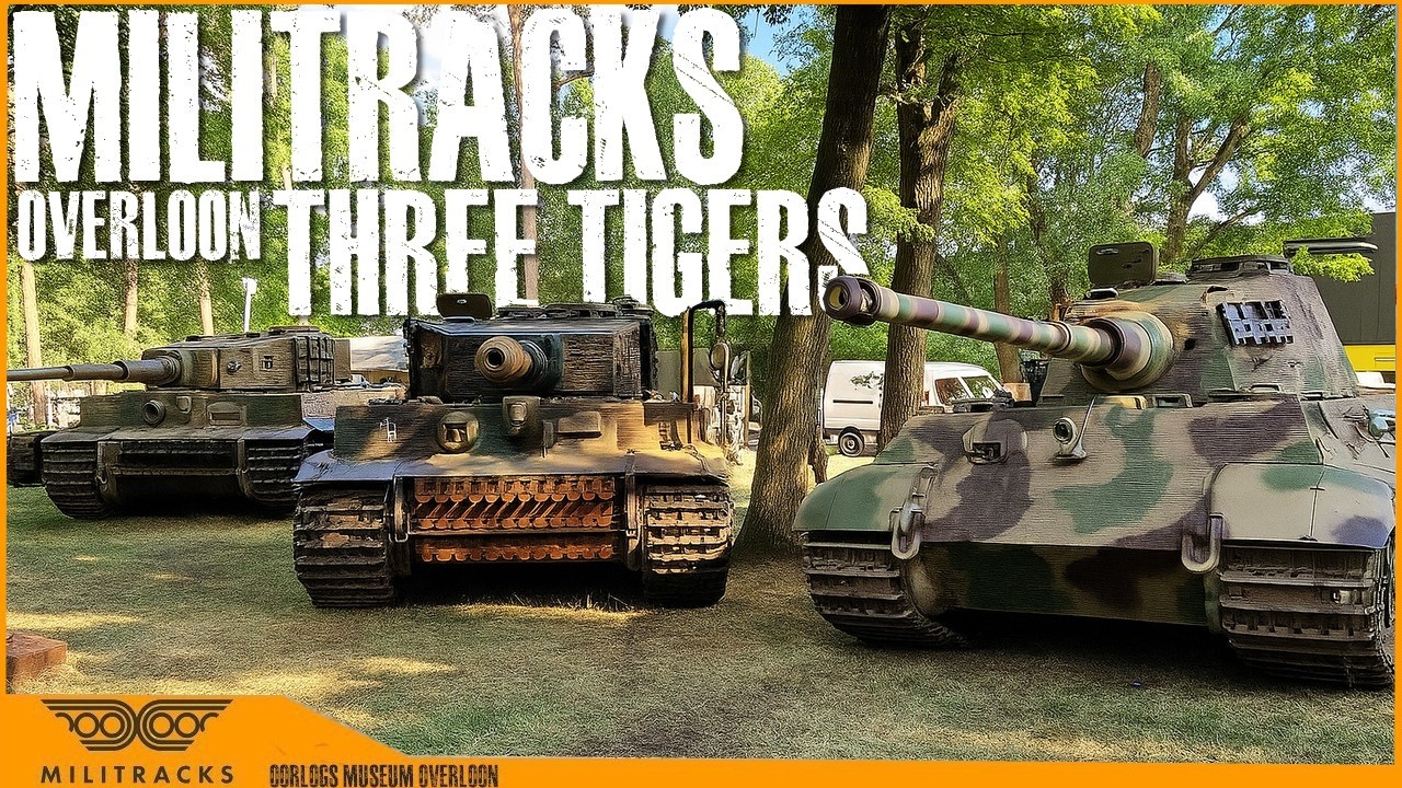 3 Tigers at Militracks 2025 - World first since 1945 - Compilation Overloon
