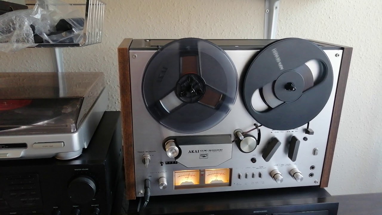 Akai GX 4000D szalagos magnó próbafelvétel lejátszása