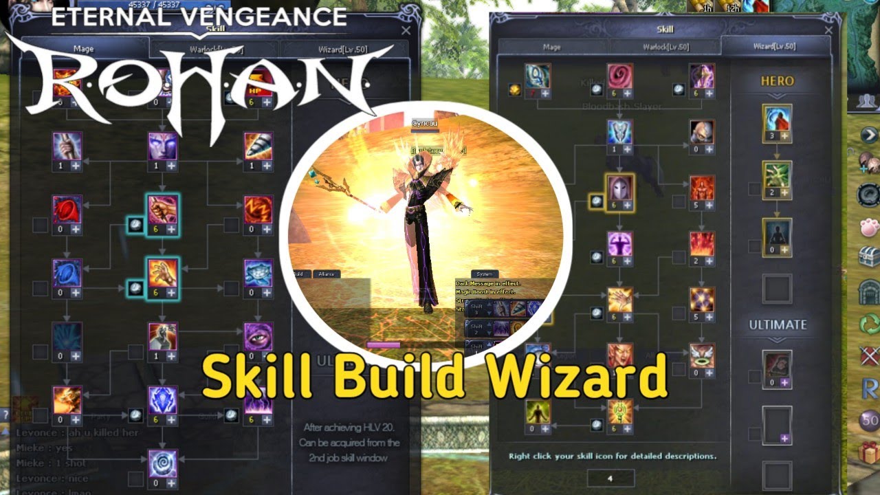 Skill build wizard rohan online by abyan naufal | Rohan Eternal Vengeance