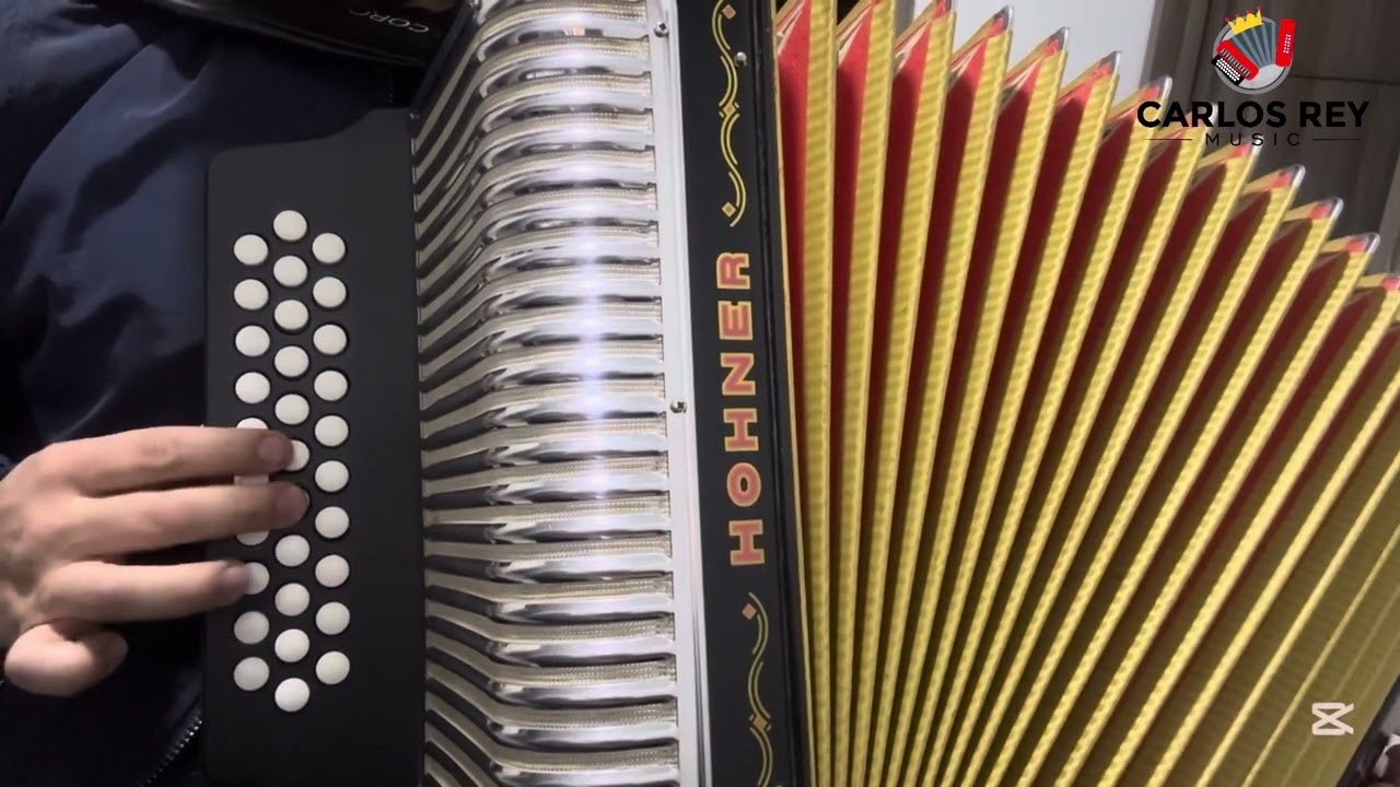 La canción más fácil de aprender en el Acordeon!!! | (La cumbia Sampuesana) | Carlos Rey Music