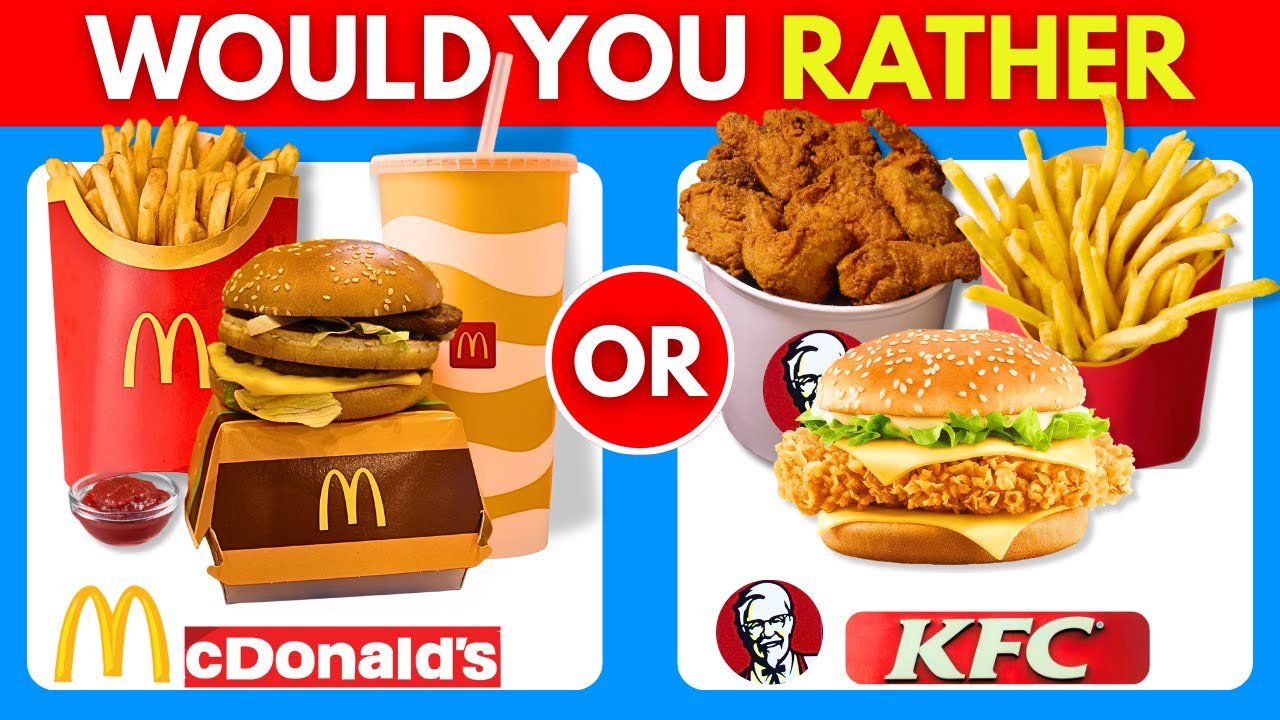 Would You Rather? Junk Food Edition 🍟🍔 | Food Quiz