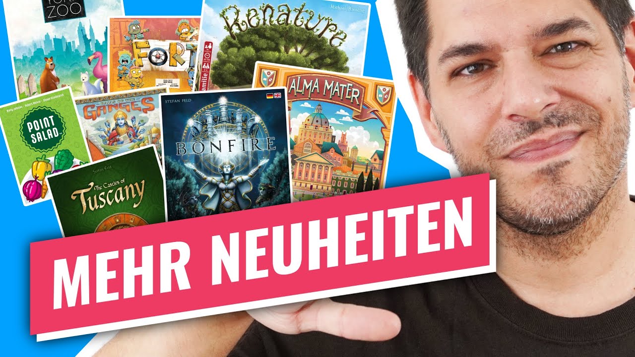 Brettspiel Fazit: Bonfire, Renature, Alma Mater, New York Zoo, Brüssel 1897, Castles of Tuscany ...