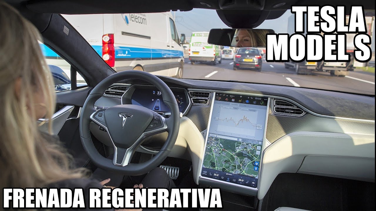¿Cómo funciona la frenada regenerativa en circulación por ciudad? (TESLA)