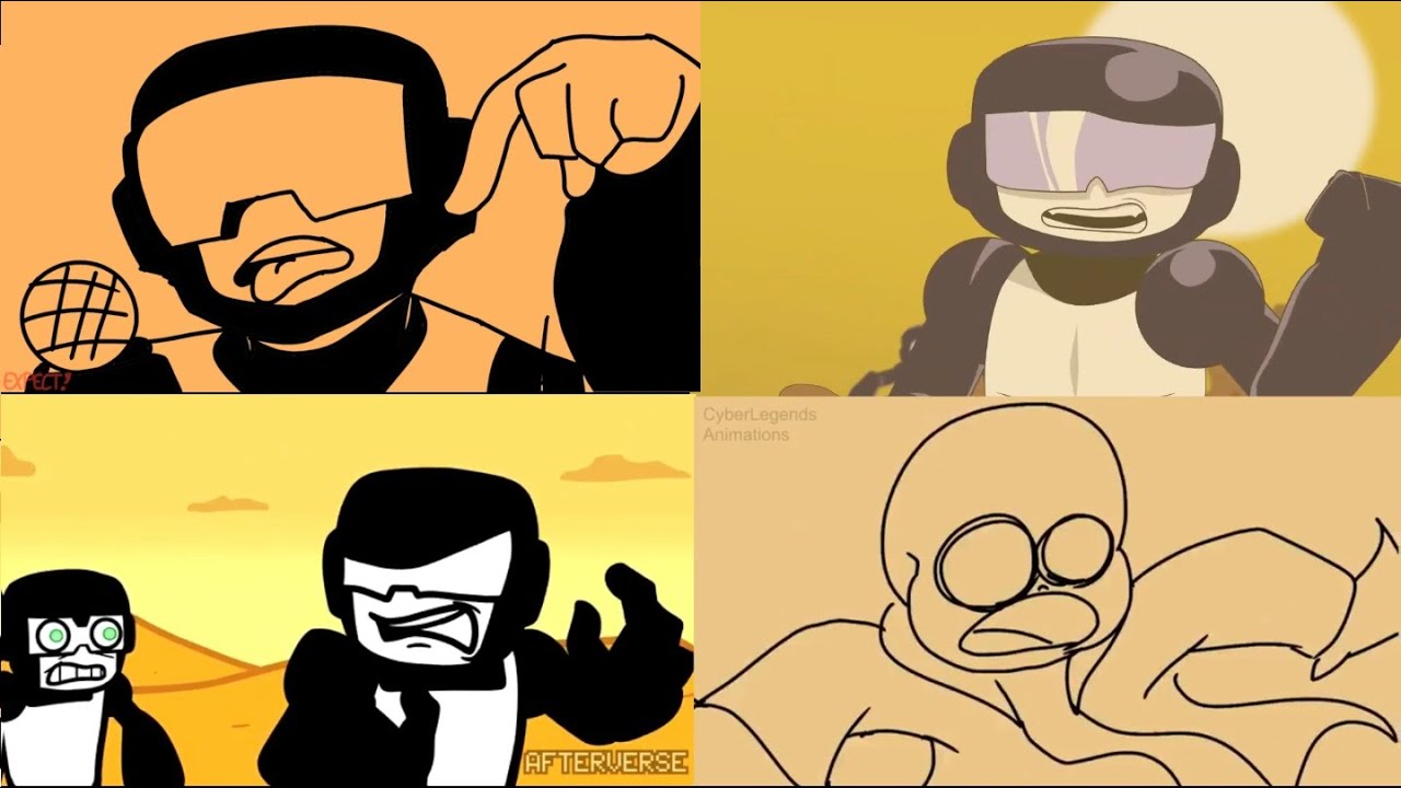 Friday Night Funkin' UGH but is a comparison of all animations