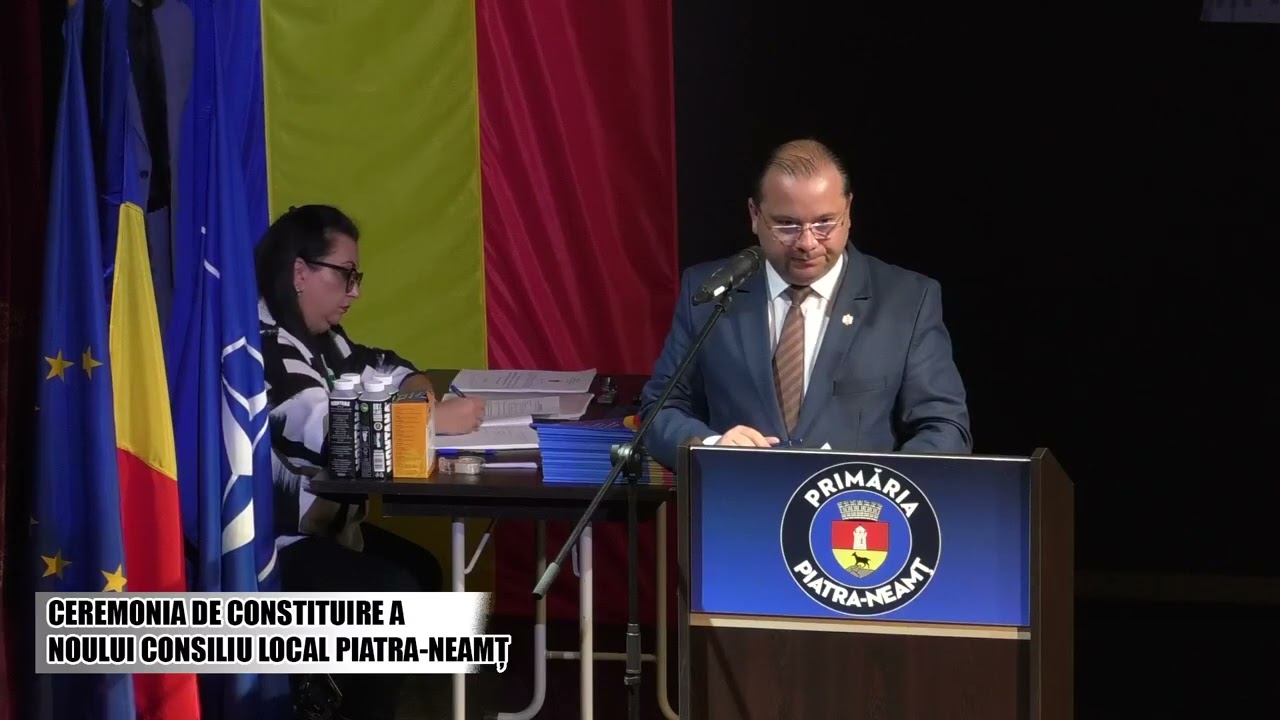 Ceremonia de constituire a noului Consiliu Local Piatra-Neamț