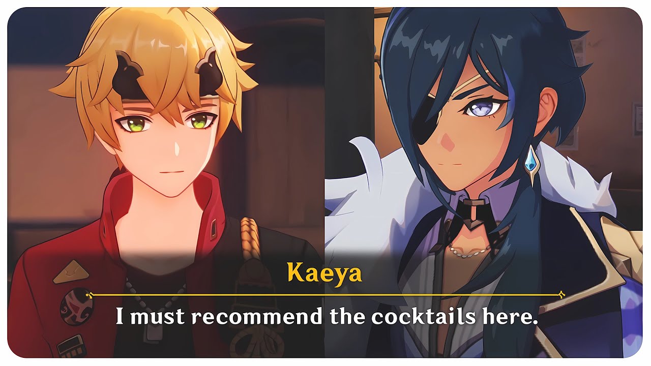Thoma Drinks with Kaeya in Mondstadt (Cutscene) Anecdote Interaction | Genshin Impact 5.7