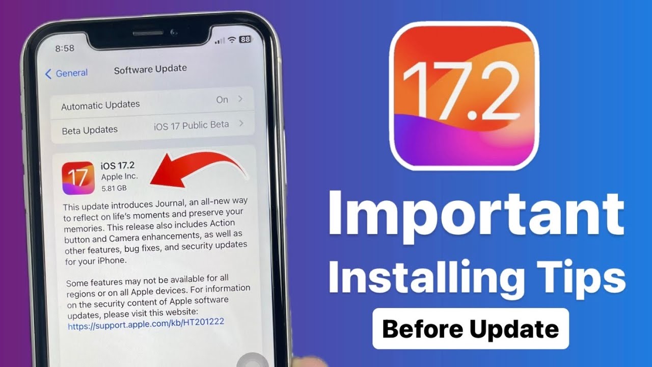 iOS 17.2 New Update Important Installing Tips - Must Watch