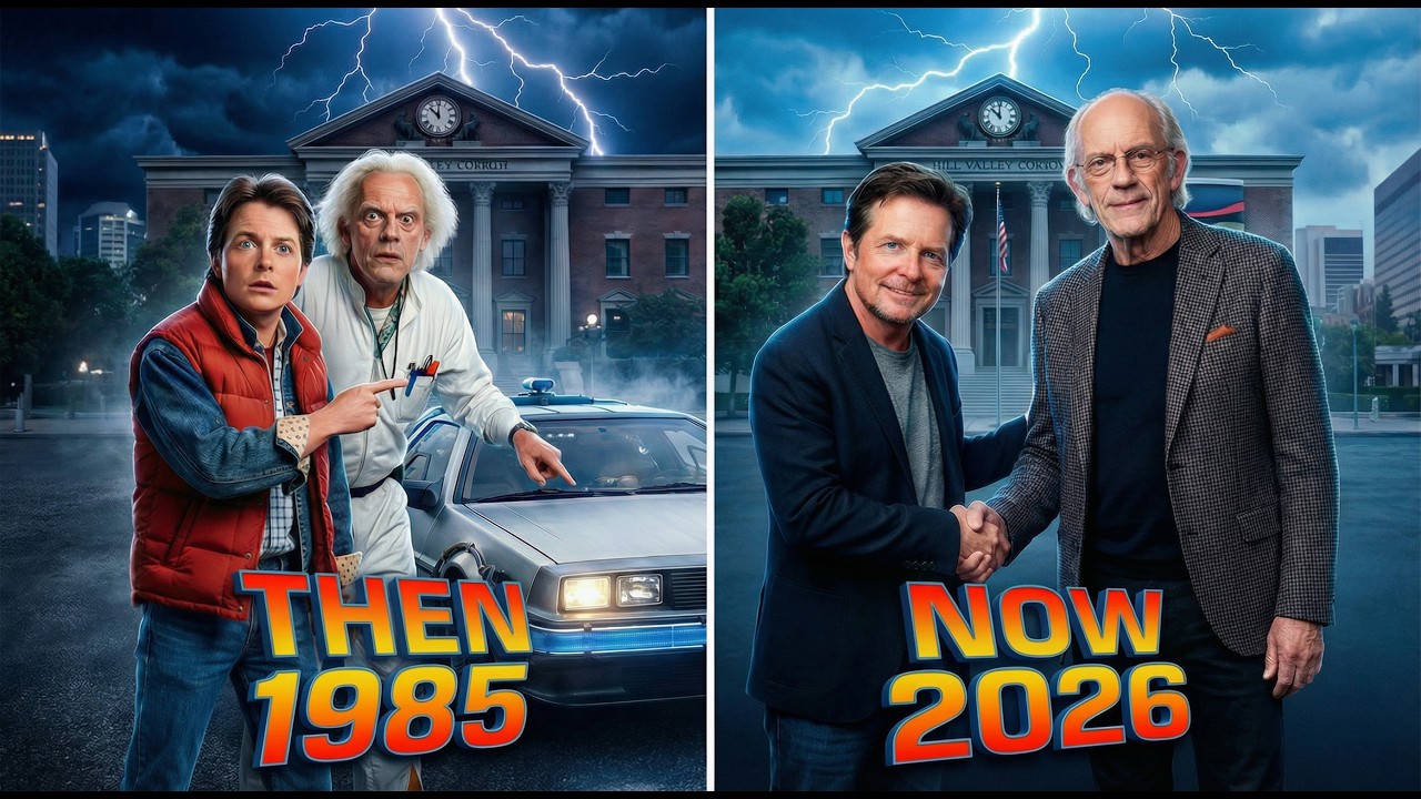 BACK TO THE FUTURE: Actors Meeting Their Future Selves! (Emotional 1985 vs 2026 Reunion)