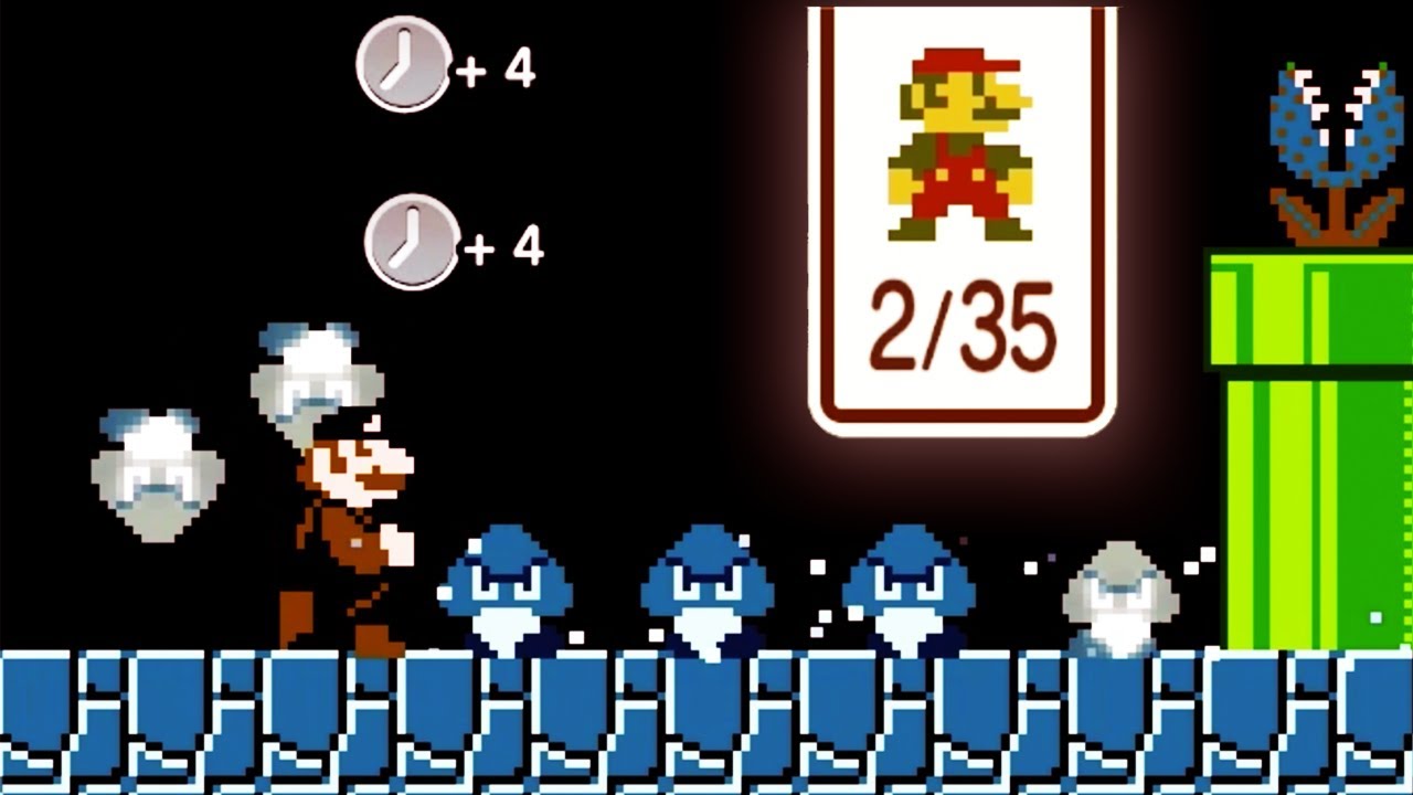 Losing my mind in Super Mario Bros. 35