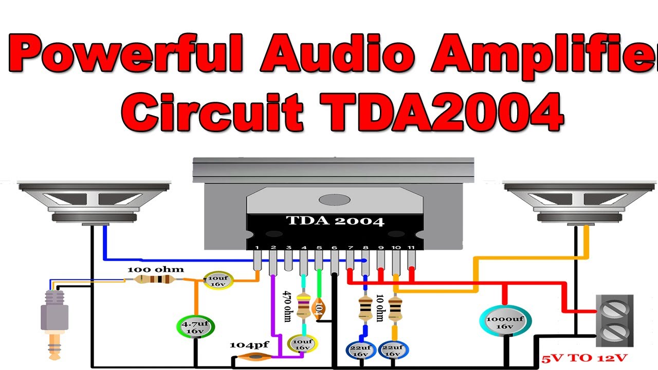 How To Make Powerful Audio Amplifier Circuit TDA2004 || @ETElectricalTech