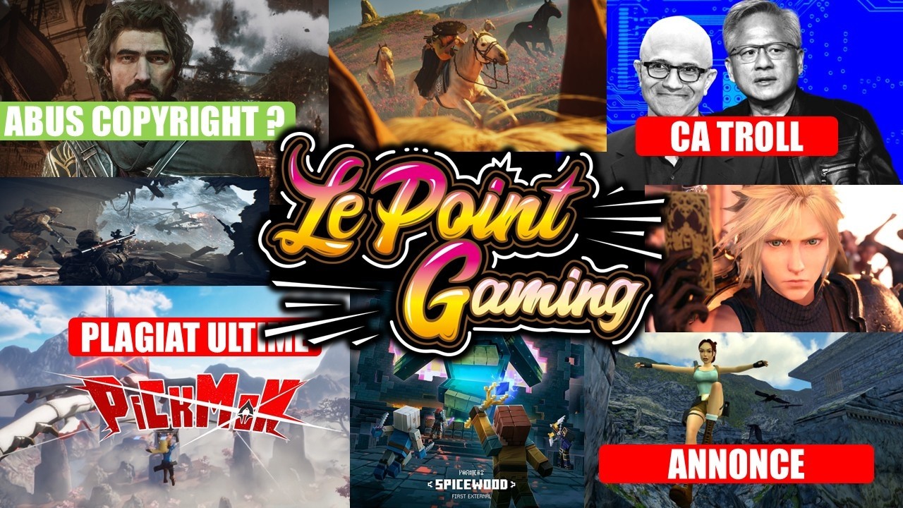 🔥ACTU GAMING DU JOUR (10/3):  IMMENSE PLAGIAT, Microsoft, Tomb Raider, FF7 Remake, Ghost of Yotei PC