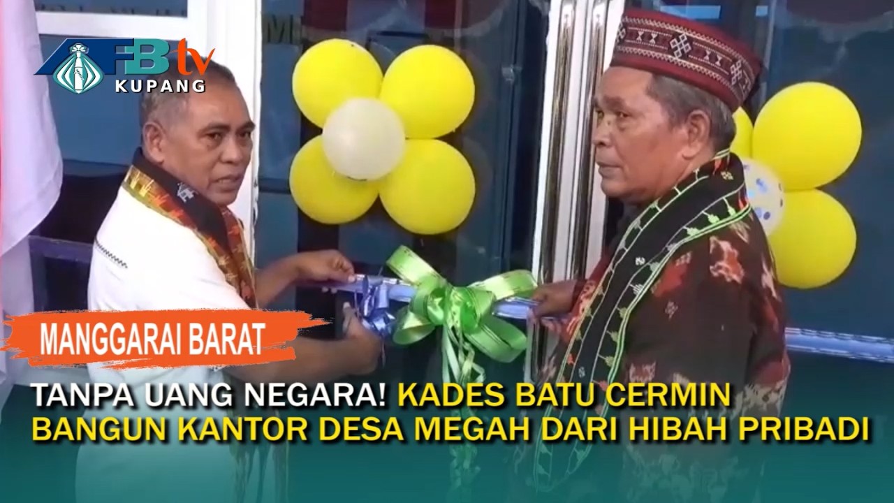 Tanpa Uang Negara! Kades Batu Cermin Bangun Kantor Desa Megah dari Hibah Pribadi
