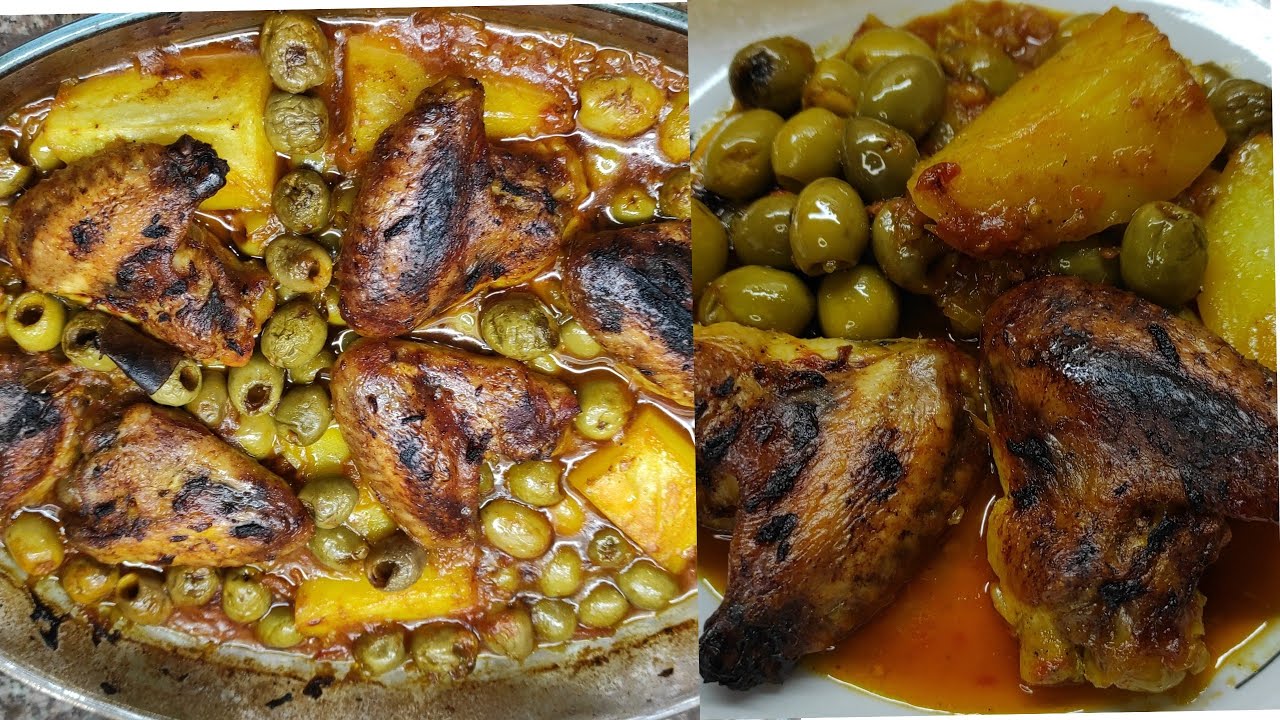 طاجين زيتون غي بأجنحة الدجاج و فالفرن يجي من أروع مايكون بنة وحدها 🤤💯🇩🇿