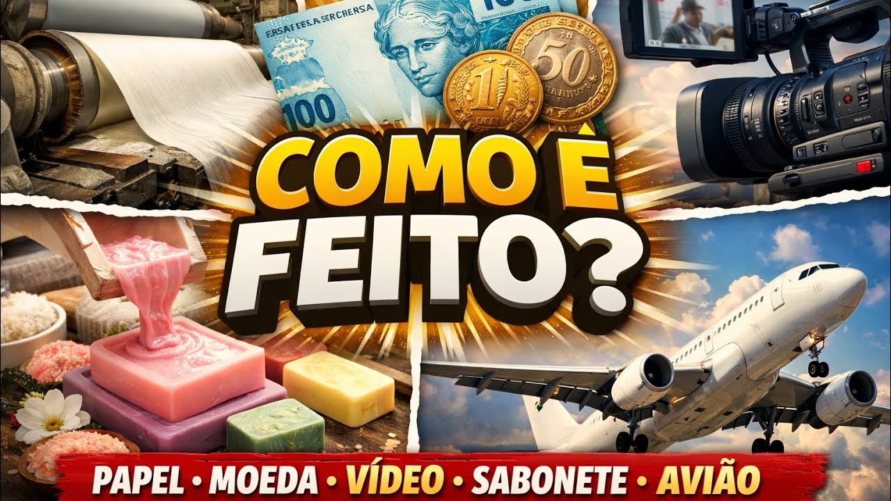 😲 Você já se perguntou como as coisas do dia a dia são feitas?Prepare-se pra se surpreender!