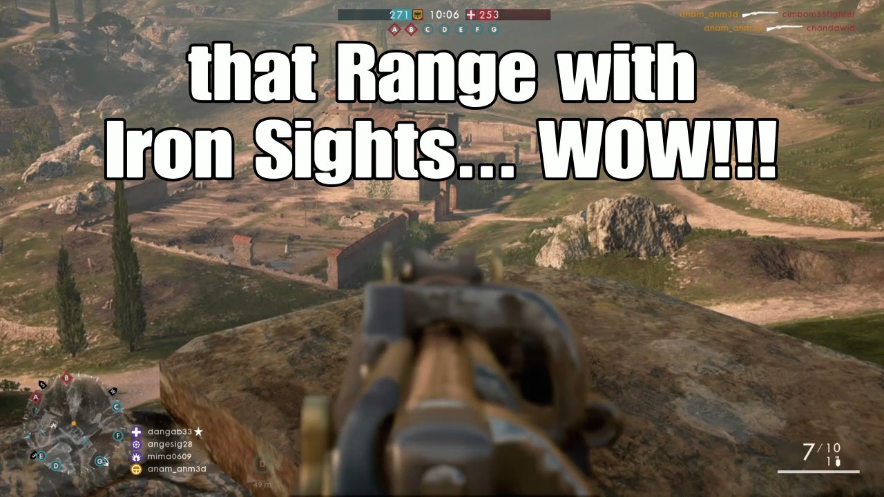 Battlefield 1 - Hate Sniper Scopes, Use Iron Sights
