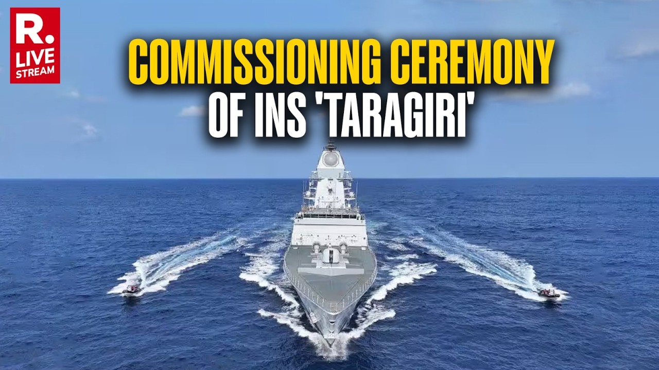 LIVE: Indian Navy Commissions New Stealth Frigate INS 'Taragiri' At Sea | Visakhapatnam