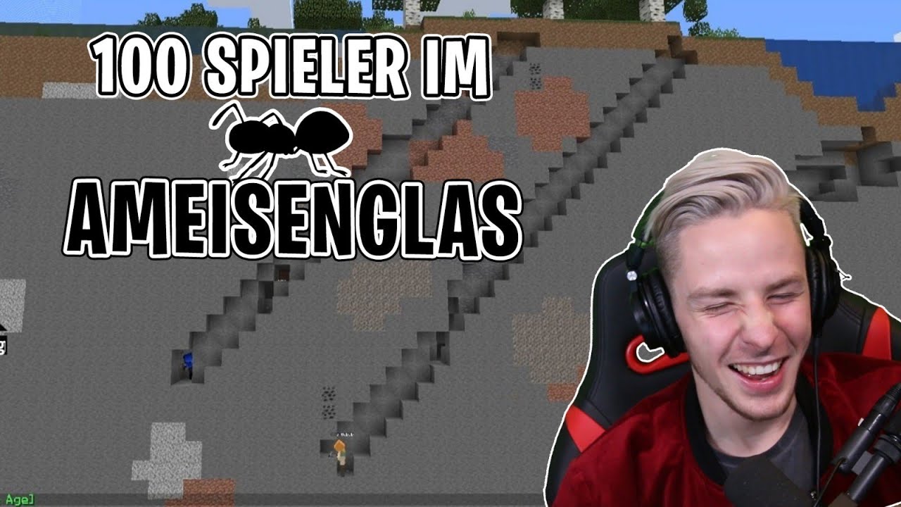 Ihr glaubt NIEMALS, was 100 Spieler im MINECRAFT AMEISENGLAS in 24h angestellt haben!