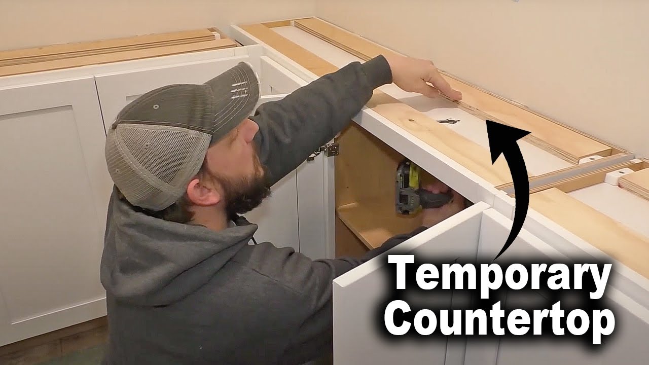 Prepping Cabinets for Temporary or Removable Countertops | The Fixer Clips