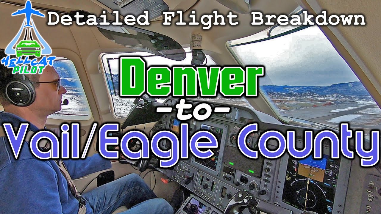 Private Jet- DENVER to VAIL: Detailed IFR Flight Training Breakdown