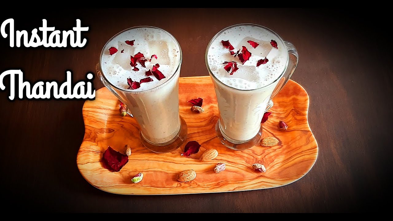 Thandai with Thandai powder | Thandai Masala | How to make thandai? | Easy 5 minutes Recipes
