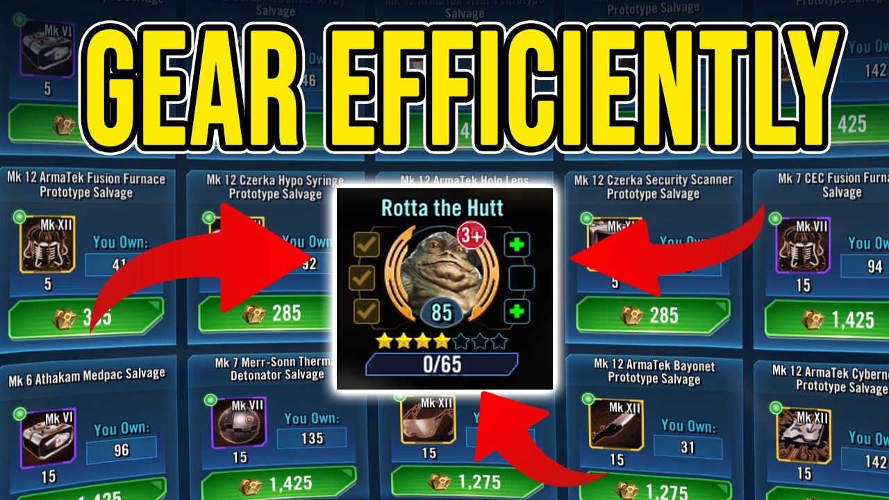 Farm Gear 13 (R0) the Smart Way | SWGOH Gear Farming Guide Oct 2026