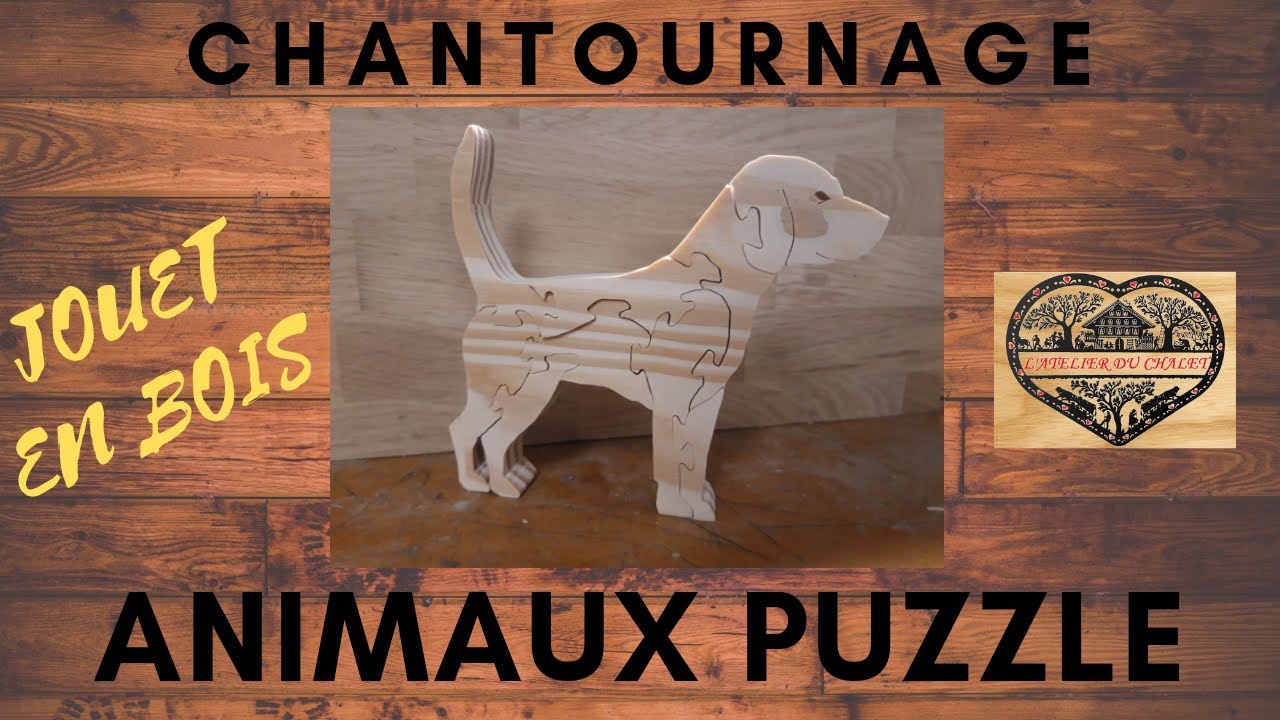 Chantournage / Jouet en Bois / Animaux Puzzle