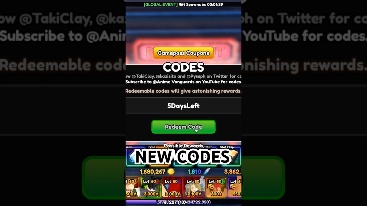 2x *DROP RATE* & *CODES* | #animevanguards #roblox #gaming #animevanguardsupdate #codes