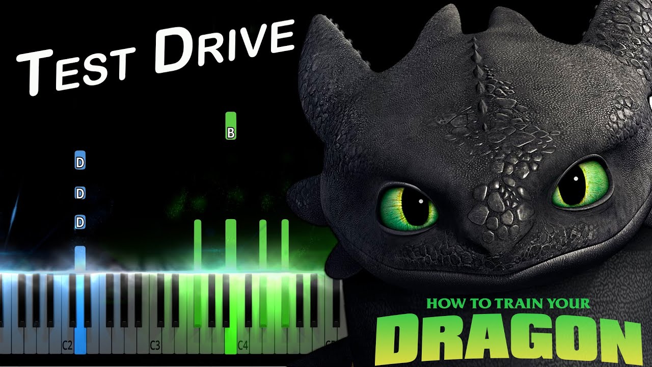 Test Drive From How To Train Your Dragon Piano Tutorial