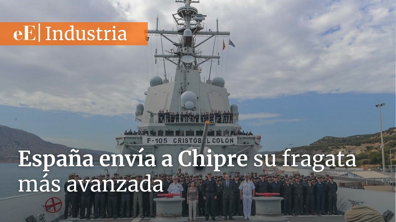 España envía a Chipre su fragata más avanzada en una misión junto al portaviones nuclear francés