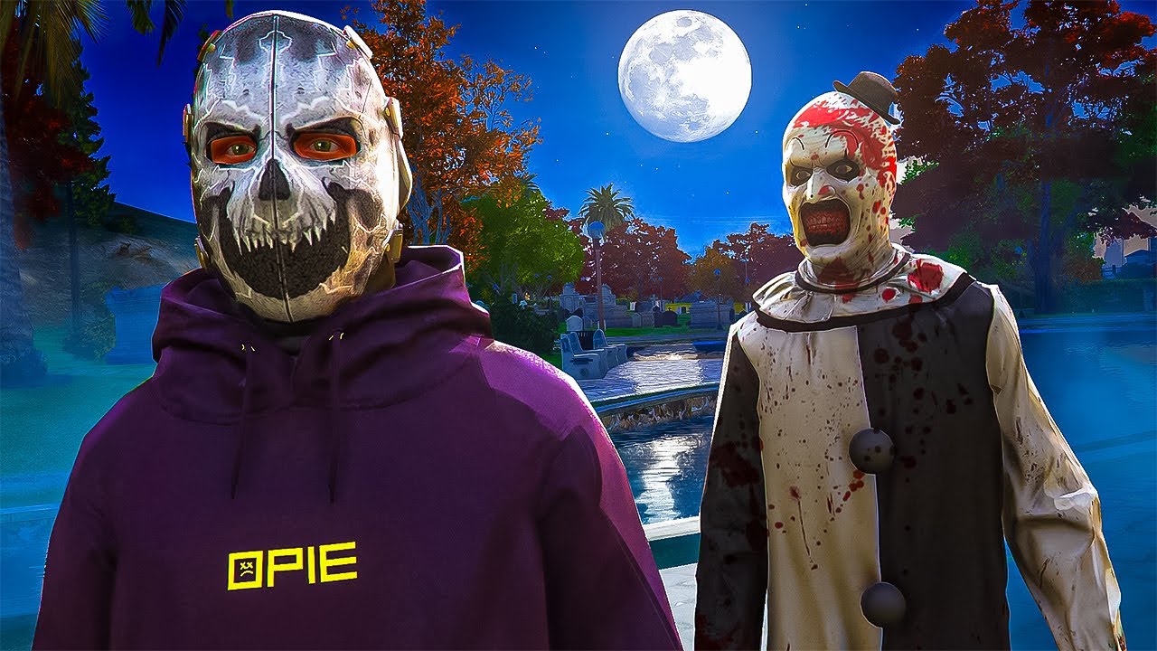 СТРАШНЫЙ Клоун-убийца троллит меня в GTA 5 RP