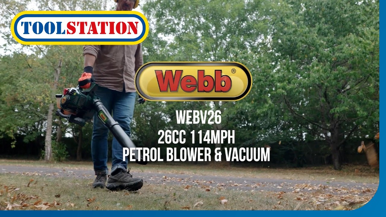 2-in-1 Garden Power: The Webb 26cc Petrol Blower & Vacuum | Toolstation