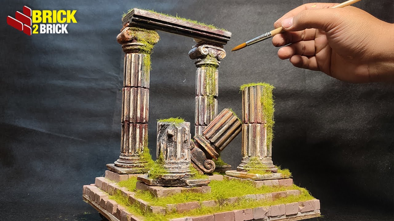 Building Ancient Roman Pillar Diorama
