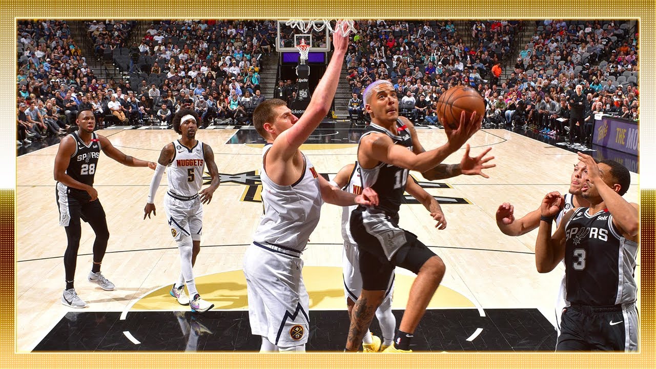 Jeremy Sochan NBA Game No. 53 Denver Nuggets - San Antonio Spurs (120-128) Full Highlights