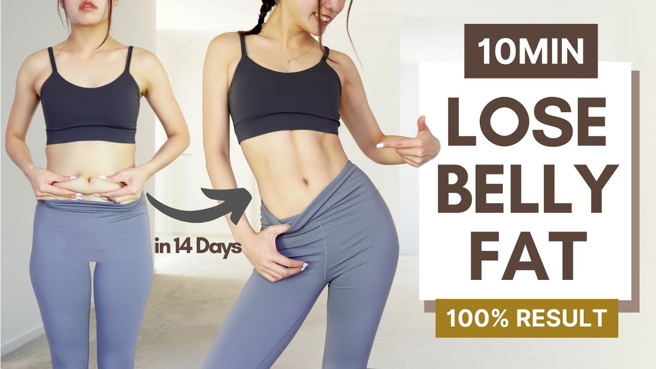Ep.1 - Lose Belly Fat in 14 Days (100% Visible Ab Line) | 10min Flat Stomach & Defined Abs Pilates