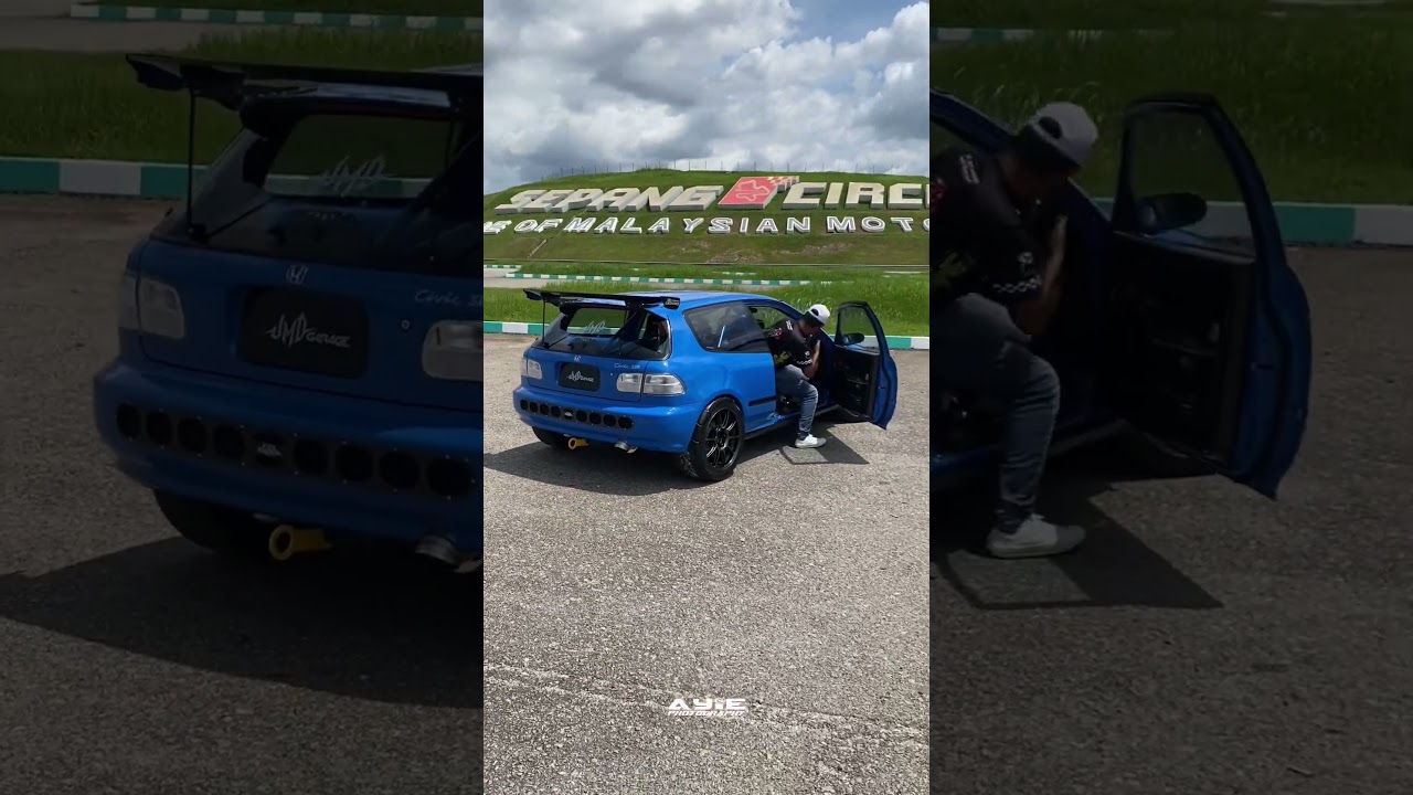 Civic eg6 racing look 🏁 #honda #civic #eg6 #sepang #hondamalaysia #shorts