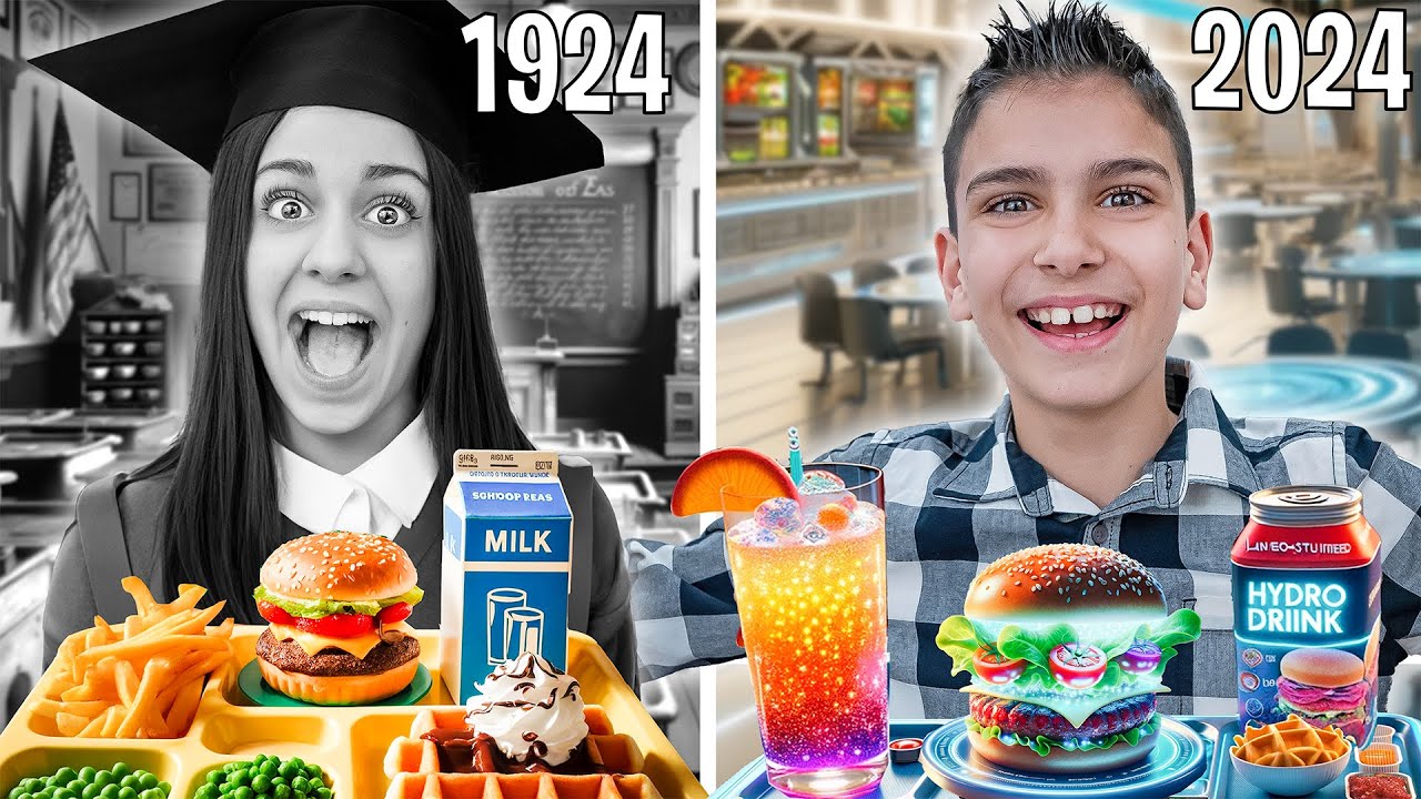 PROBANDO 100 AÑOS de ALMUERZOS ESCOLARES