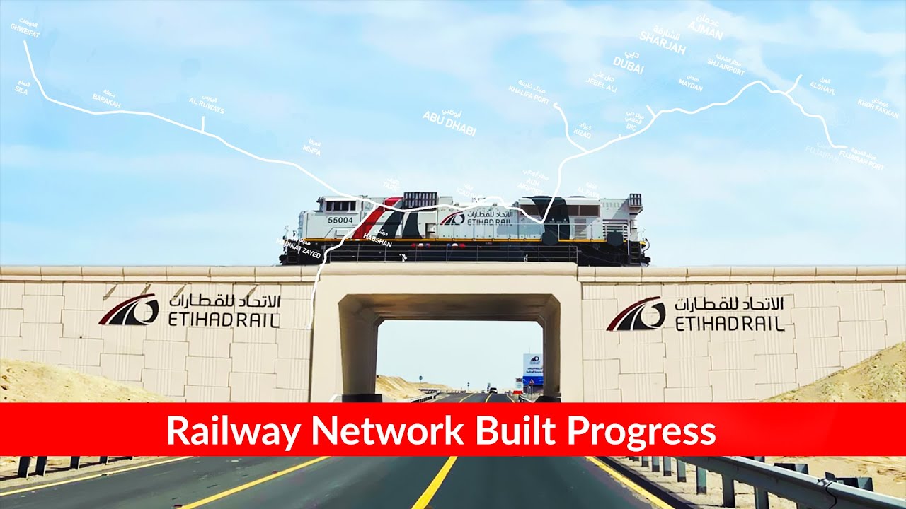 Etihad Rail - UAE | Built Progress Time-Lapse