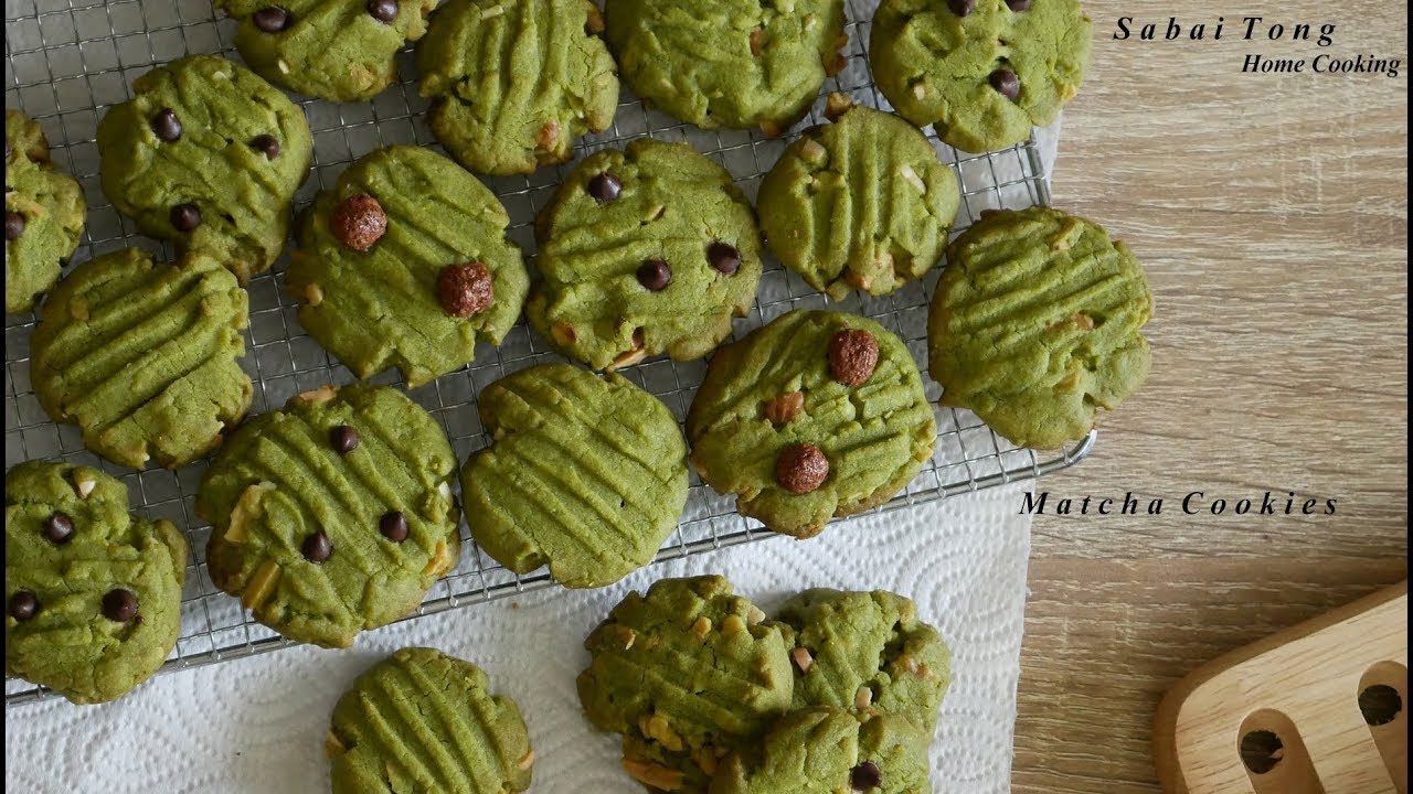 [ENG SUB]คุกกี้ชาเขียว : Green Tea [Matcha] Cookies [Eggless]