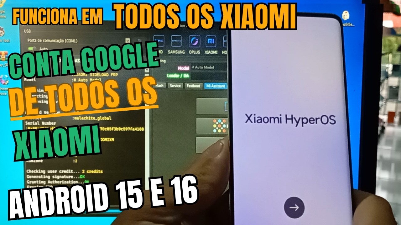 COMO REMOVER CONTA GOOGLE DE TODOS OS XIAOMI (REDMI, POCO E NOTE) ANDROID 15 E 16 2026