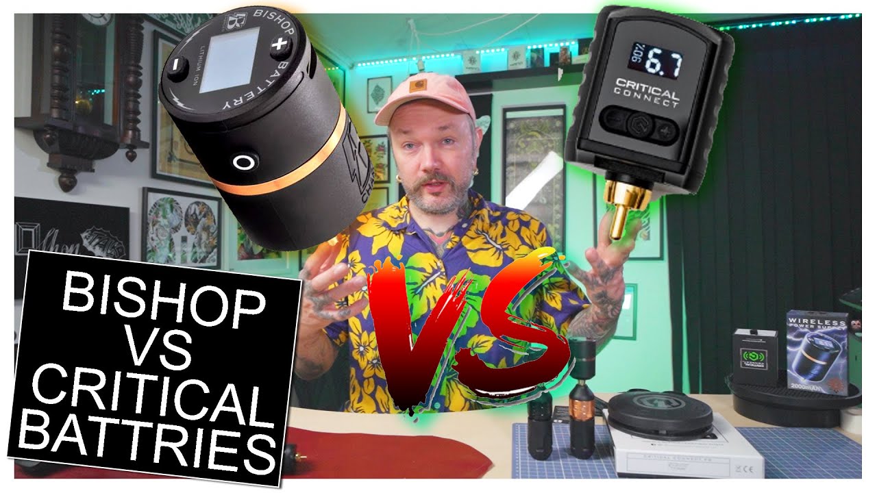 Critical Connect VS Bishop B Charged tattoo Batteries - review