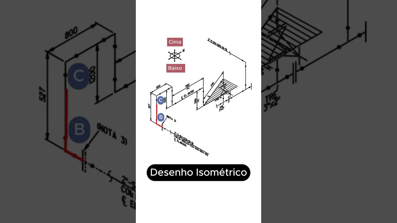 Como ler Desenho Isom&eacute;trico de Tubula&ccedil;&atilde;o #tra&ccedil;agemvisceralpro #mikehalmeida