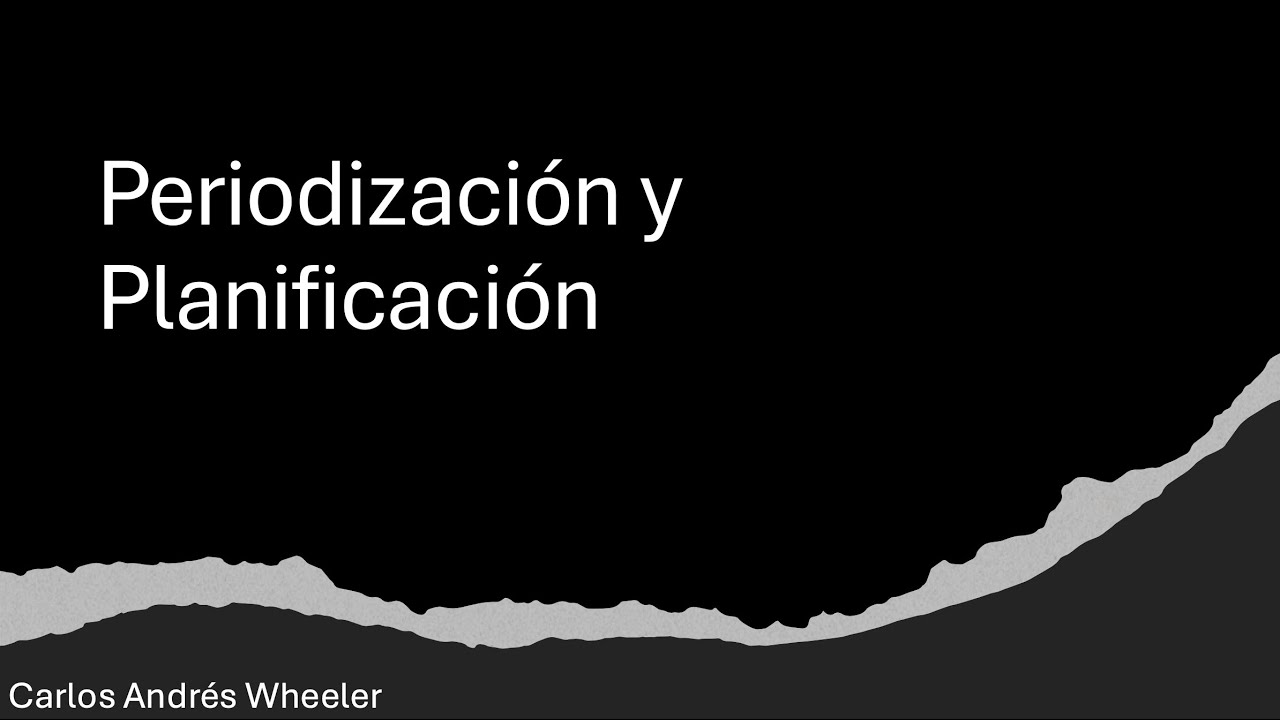 Planificación Periodización